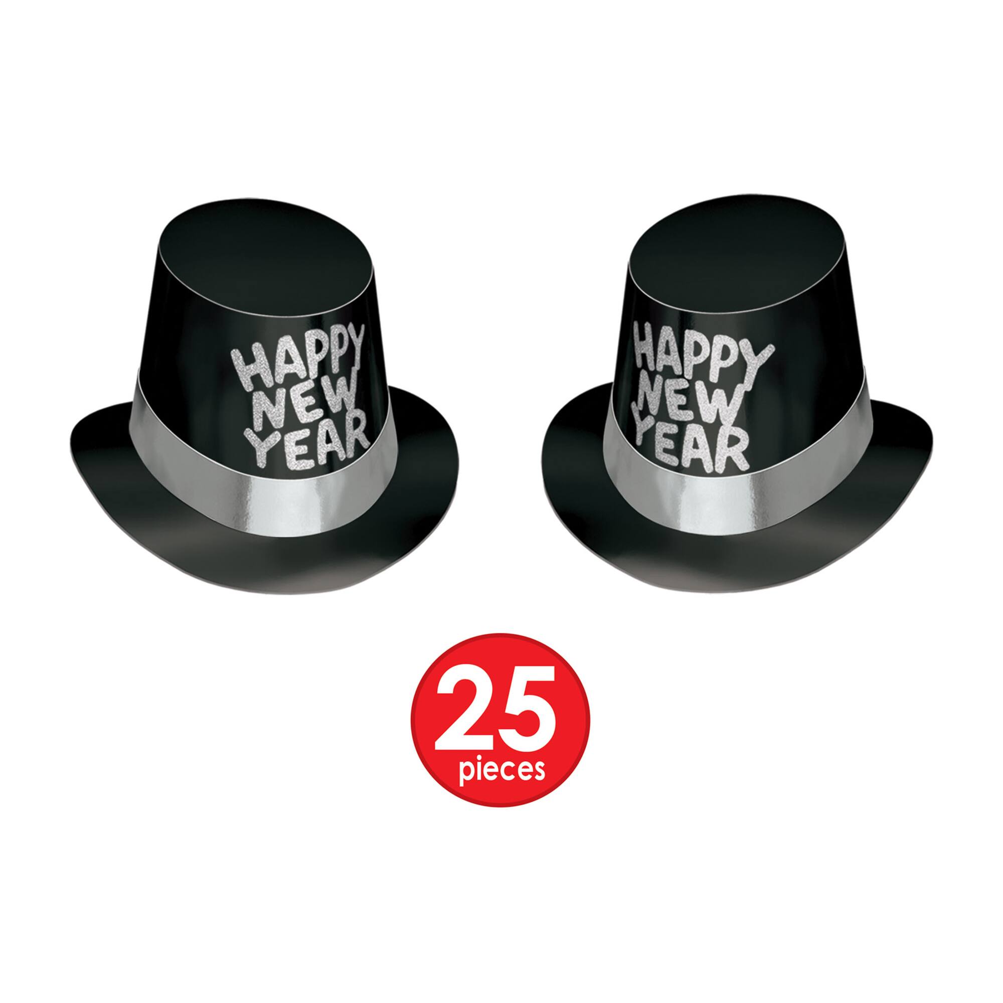 Beistle Black, White & Silver New Year Tuxedo-Nite Party Favor Kit for 50